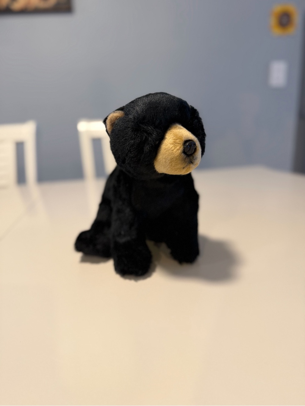 Bearington collection plush Black Bear Stuffed Animal - Tan Snout